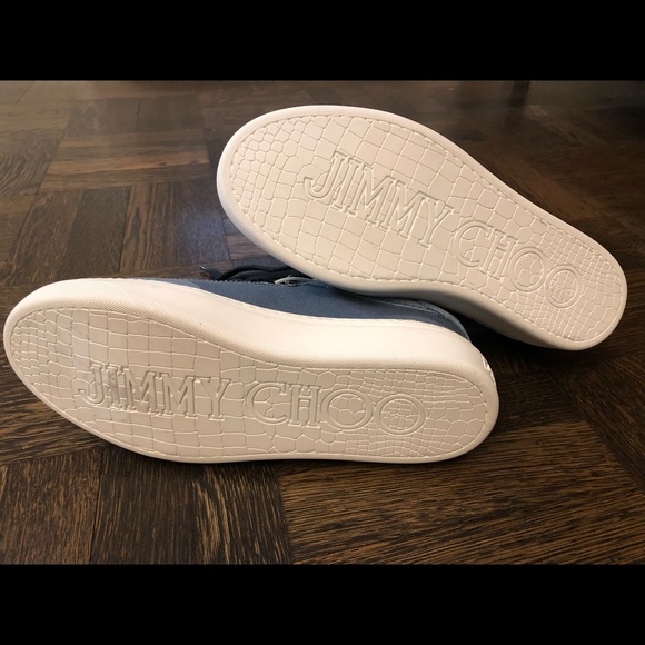 Jimmy Choo Ace Sneaker suede and canvas size 40.5 - Picture 3 of 6